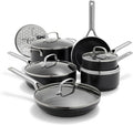 OXO Agility Series 12 Piece Cookware Pots and Pans Set Ceramic Nonstick PFAS-Free Induction SkilletsSaucepansLidsEven HeatingStainless Steel HandlesChip-Free RimsDishwasher &amp Oven SafeBl
