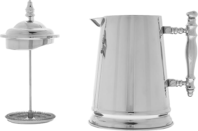 Francois et Mimi Vintage-Style Stainless Steel French Coffee Press 34-Ounce