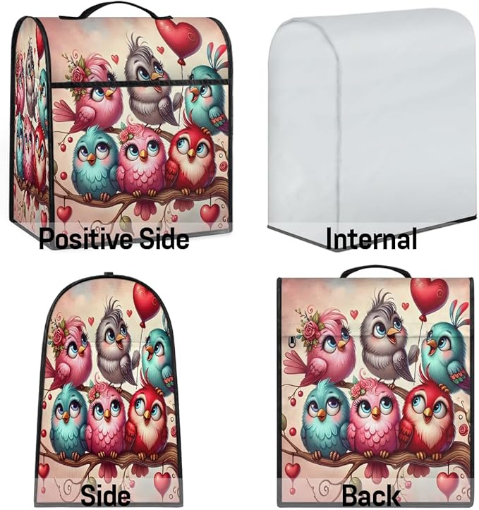cfpolar Kitchen Aid Mixer Cover Compatible with 6-8 Quarts Animals Cute Owl Stand Mixer Cover Kitchen Aid Mixers Accessories Appliance Organizer Bag Dust Covers with Zipper Pocket