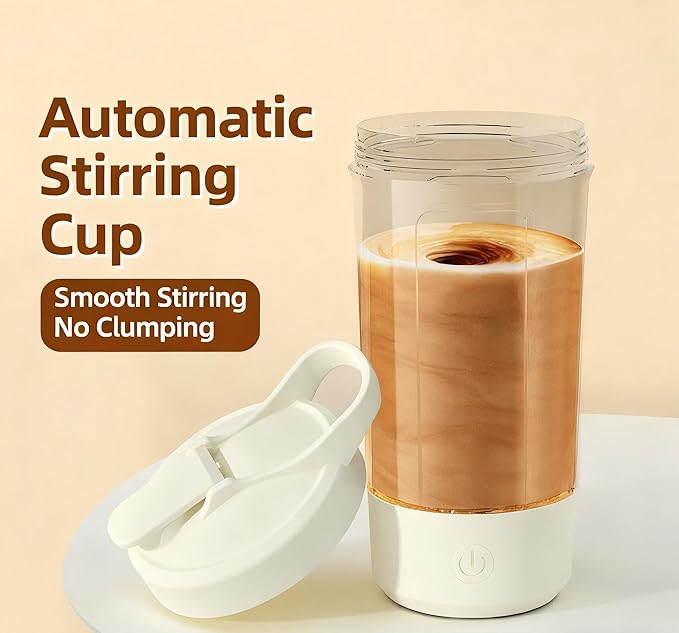 Auto-Stirring Cup 2026 Upgraded Self-Stirring Coffee CupPortable With Scale Food Grade Material Self-Cleaning