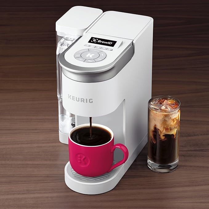 Keurig K-Supreme SMART Single Serve Coffee Maker With WiFi Compatibility 4 Brew Sizes And 66oz Removable Reservoir Compatible with Alexa White