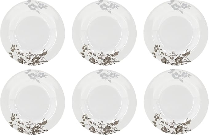 UNIWARE BPA-Free Dishwasher Safe Eco Friendly 100% Melamine Dinnerware Set of 6 Best for Indoor and Outdoor Party (9 Soup Plate)