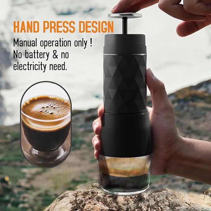 Friendly Combined Coffee Plunger Machine Consistent Tablets DATA Pouches Grounds For Backpacking Otherwise Road Excursions Denial Electricity Required Coffee Machine