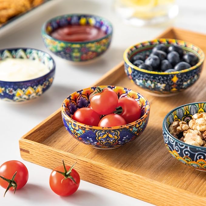 vancasso 12 Pieces Dinnerware Sets 2.7 Oz Dipping Bowls