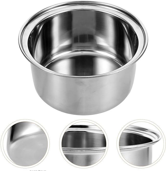 Cabilock Stainless Steel Hot Pot Liner for Induction Cooking Anti-Scald Soup Pot Liner for Single Serving Dual Flavor Divider for Small Gatherings