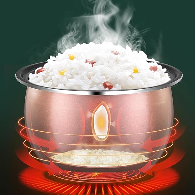 GRFIT Electric Rice Cooker Multifunctional Small Intelligent Cooking Students Dormitory Electric Rice Cooker 1-2 People (Color : A)