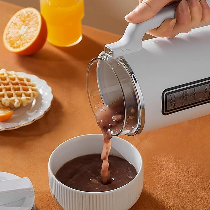 Nut Milk Maker Machine Automatic Soy Milk Maker 600ml Blender with Touch Control Almond Milk Maker with Auto Clean No Strain Quiet Operation for 1-2 People