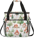 Xmas Tree Coffee Maker Carrying Bag Mystical Tree Travel Storage Bag Compatible with K-Mini or K-Mini Plus Single Serve Coffee Brewer Carrying Case with Multiple Pockets &amp Shoulder Strap