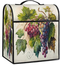 Kitchen Aid Mixer Cover Painting Fruit Grape Stand Mixer Cover Compatible with 6-8 Quarts Stand Mixers Dust Covers with Zipper Pocket Foldable Washable Kitchen Aid Organizer Bag