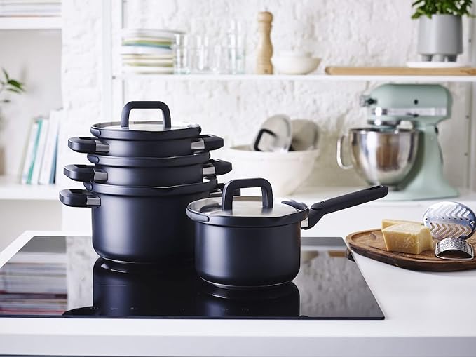 BK Flow Cool Black stainless steel pan set 4-piece (1011764)