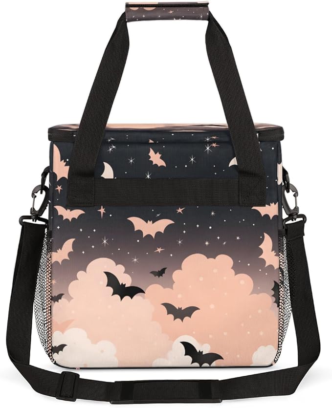Magical Bat Coffee Maker Carrying Bag Fantastic Bat Travel Storage Bag Compatible with K-Mini or K-Mini Plus Single Serve Coffee Brewer Carrying Case with Multiple Pockets &amp Shoulder Strap