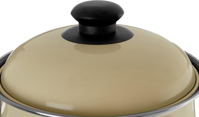 Premier Housewares 204211 Carbon Steel Belly Pan Set Cream 5 Piece