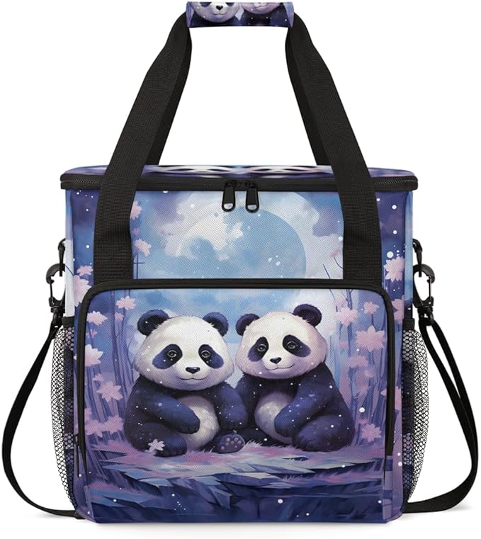 Panda Lotus Coffee Maker Carrying Bag Portable Travel Storage Tote Bag Compatible with K-Mini or K-Mini Plus Single Serve Coffee Brewer Carrying Case with Multiple Pockets &amp Shoulder Strap