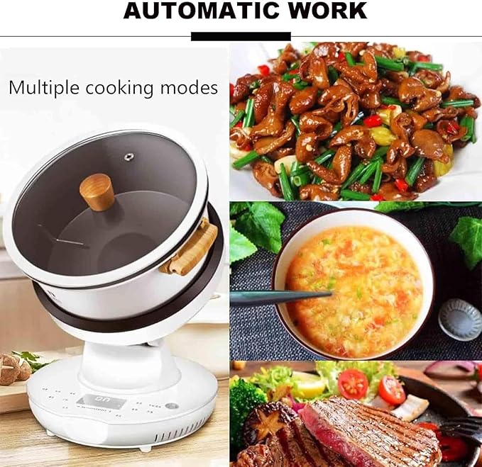 Electric Pot Automatic Food Processor Cooking Machine Commercial Rice Cooker Rice Cooking Robot Stir Fry Heat CookingTouch Screen Control