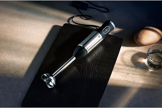 WMF Kult x Stick Blender Immersion Metallic – Mixer (Mixer 700 W Black Dive In Black Metallic Stainless Steel 700 W 220 – 240 V 50 – 60)