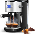 COWSAR Commercial Espresso Machine 20 Bar Compact Espresso Maker with Milk Frother Steam Wand Expresso Coffee Machines with 45 OZ Removable Water Tank for Cappuccino Latte Home