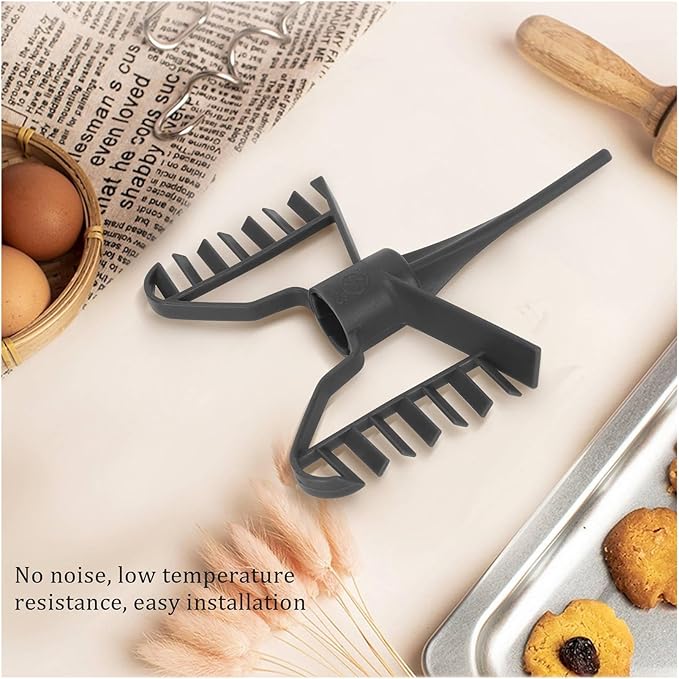 Compatible for Vorwerk Thermomix TM21 Cook Stainless Steel Mixing Blade and Compatible for Butterfly-Mixing Stick Scraper with A Small Cleaning Brush