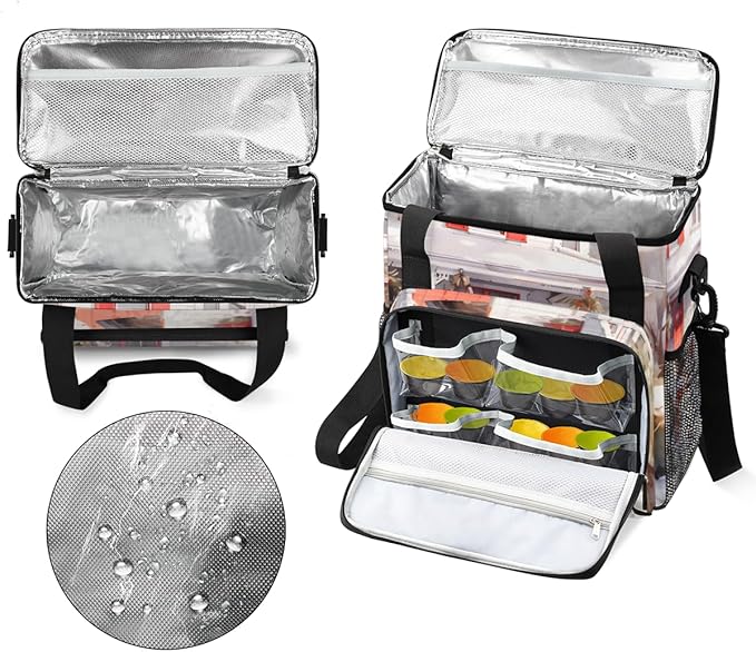 Xmas Snowman Coffee Maker Carrying Bag Graffiti Snowman Travel Storage Bag Compatible with K-Mini or K-Mini Plus Single Serve Coffee Brewer Carrying Case with Multiple Pockets &amp Shoulder Strap