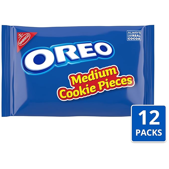OREO Chocolate Sandwich Cookies Medium Cookie Pieces 12 - 16 oz Bags
