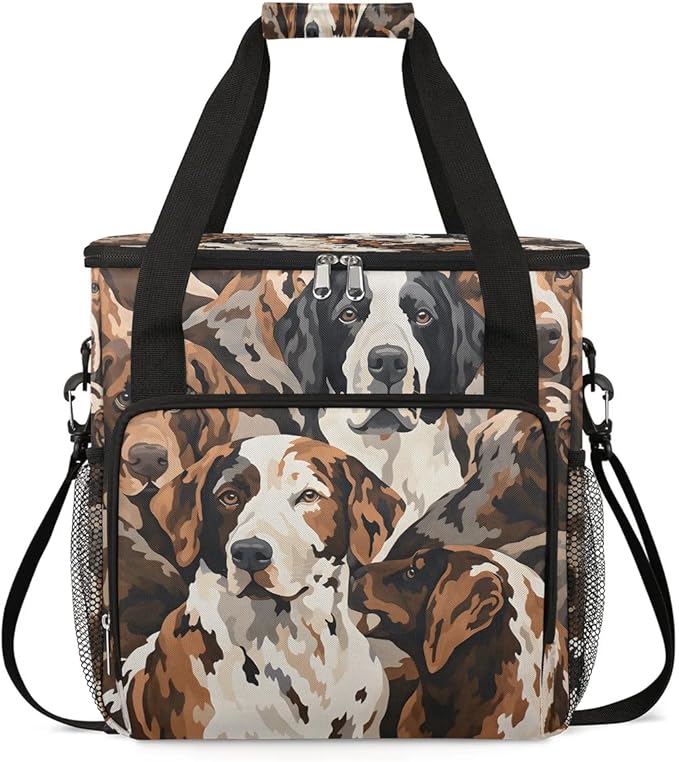 Camouflage Dogs Coffee Maker Travel Bag for K-Mini or K-Mini Plus Single Serve Coffee Brewer Portable Storage Tote Case for Tarvel