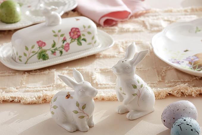 Lenox 893456 Butterfly Meadow Bunny Salt &amp Pepper Easter Serveware