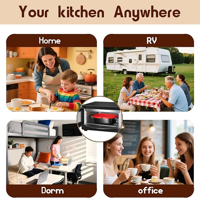 Quick-Heat Microwave Egg Cooker and 33 OZ Microwave Grill Combo | 2-Piece Breakfast Maker Set for Grilling Frying Crisping Meat Bacon Pancakes &amp Veggies | Dishwasher Safe &amp Non-Stick for K