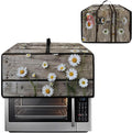 Doojoayie Daisy Print Dust Cover for Toaster Oven 6 Slice Toaster Cover Waterproof Small Appliance Covers Stain Resistant &amp Dustproof Kitchen Appliance Protector