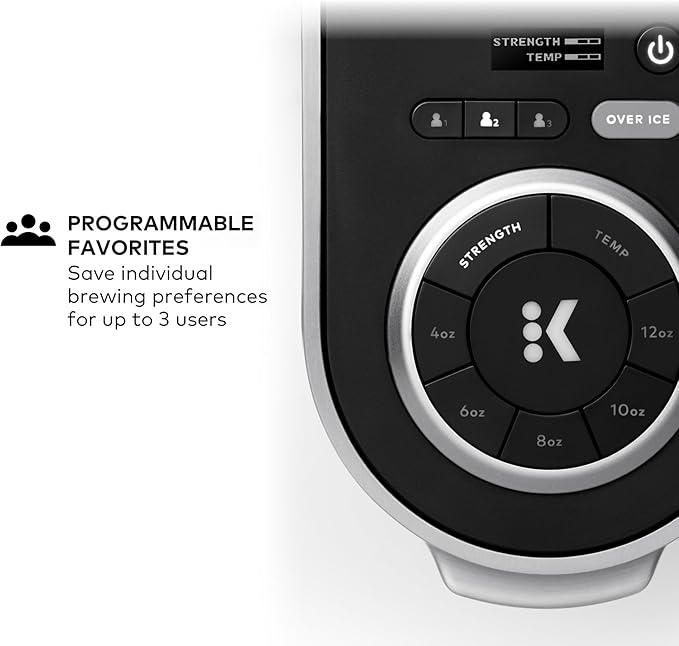 Keurig K-Supreme Plus Single Serve K-Cup Pod Coffee Maker MultiStream Technology Customizable Strength and Temperature Settings Programmable 78oz Removable Reservoir Stainless Steel