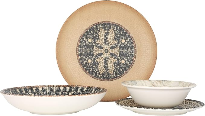 Dinnerware Set (Small) - Mesopotamia - 24 pieces - 6 Persons - Porcelain