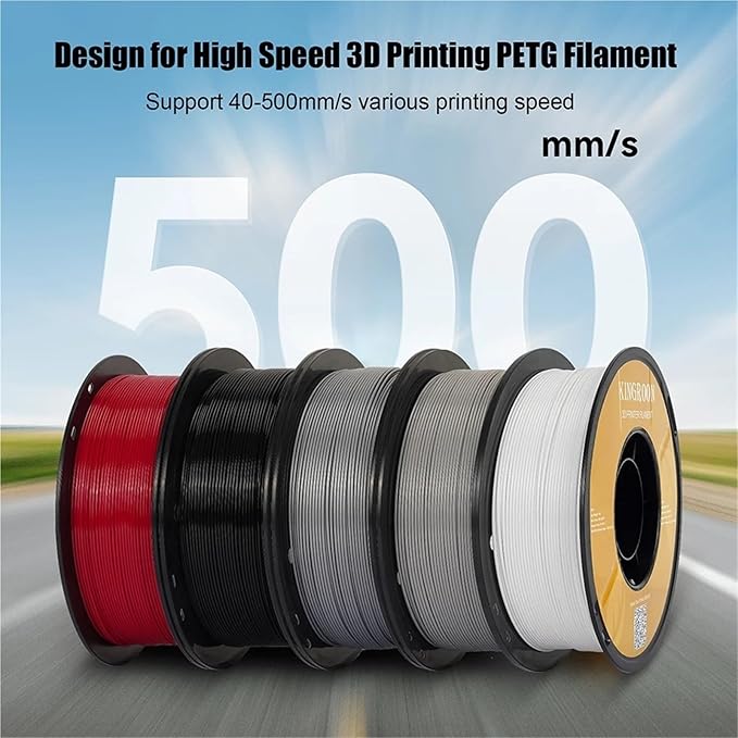 5/10KG for Hyper PETG Filament High Speed 3D Printer Filament1kg/Spool (2.2lbs) 3D Printer Filament Good Toughness(5kg Yellow)