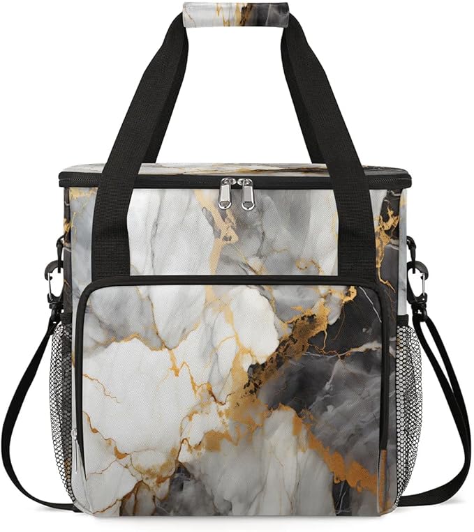 Classic Patterns Marble Coffee Maker Travel Bag for K-Mini or K-Mini Plus Single Serve Coffee Brewer Portable Storage Tote Case for Tarvel