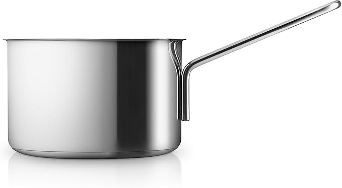Eva Trio | Stainless Steel 5pcs. Cookware set 1.1 l 2.2 l 3.6 l 4.8 l &amp pasta insert | Complete set of pots and included pasta insert to meet all your everyday cooking needs
