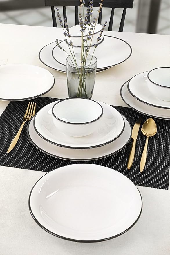 Dinnerware Set - Keraart Simply - 12 Pieces - 4 Persons - Stoneware