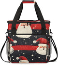 Mystical Santa Claus Coffee Maker Carrying Bag Retro Santa Claus Travel Storage Bag Compatible with K-Mini or K-Mini Plus Single Serve Coffee Brewer Carrying Case with Pockets &amp Shoulder Strap