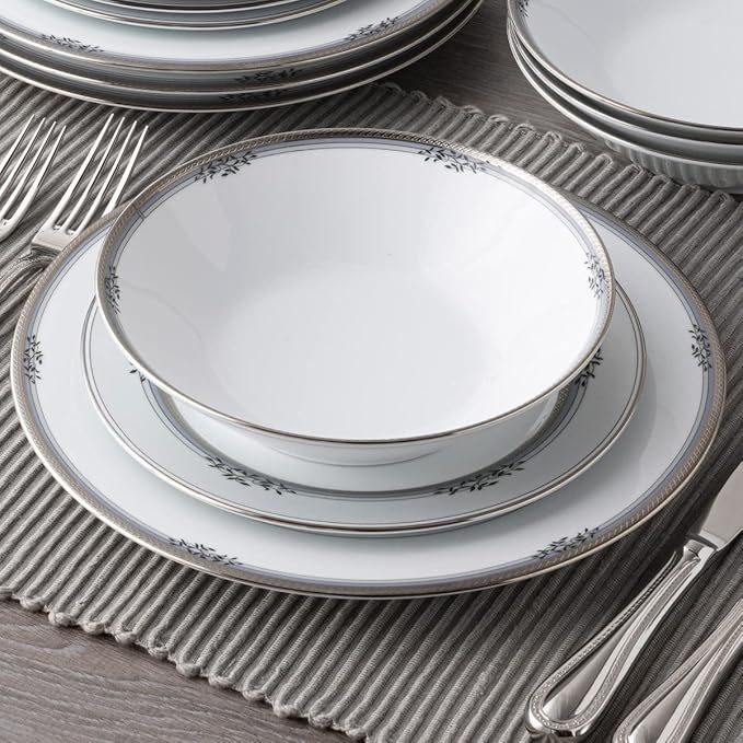 Noritake Laurelvale 12-Piece Dinnerware Set Service for 4