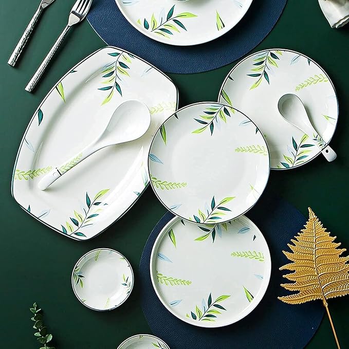 Dinnerware Set Plates And Bowls Set Table Service For10-12 Modern Ceramic Dinner Sets Plates Dishes And Bowls Sets