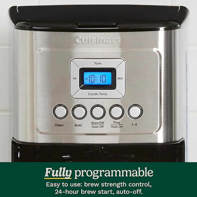 Cuisinart 14-Cup Coffee Maker Bundle with 12-Cup Grind &amp Brew Coffeemaker Black