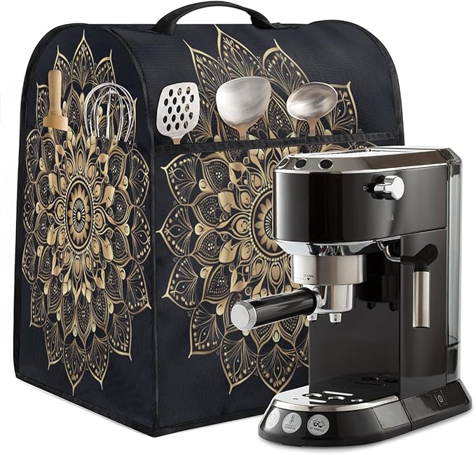 cfpolar Kitchen Aid Mixer Cover Compatible with 6-8 Quarts Bohemian Mandala Stand Mixer Cover Kitchen Aid Mixers Accessories Appliance Organizer Bag Dust Covers with Zipper Pocket