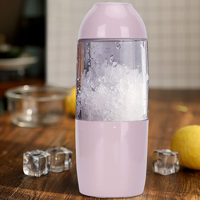 Portable Electric Blender Handheld Juicer with 4 Blades 20000RPM 380ml USB Charging 4000mAh Battery Power for Smoothies Ice Crushing