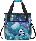 Panda on Cloud Coffee Maker Carrying Bag Star Portable Travel Storage Tote Bag Compatible with K-Mini or K-Mini Plus Single Serve Coffee Brewer Carrying Case with Multiple Pockets &amp Shoulder Str