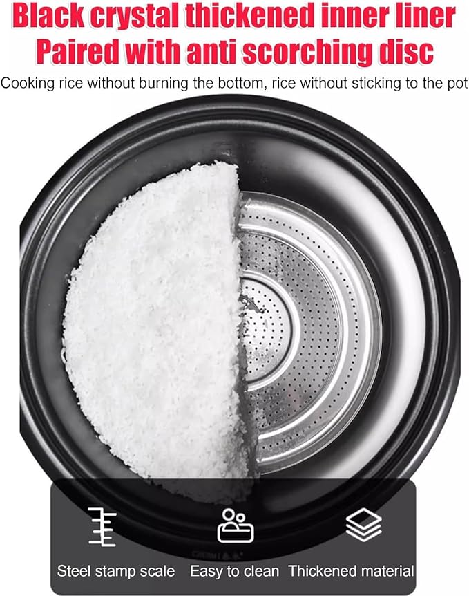 Large Capacity Commercial Rice Cooker &amp Warmer with Nonstick Inner PotSteamerfor RestaurantsHotels.Company CafeteriaConstruction Site Rice Cooker(18L)