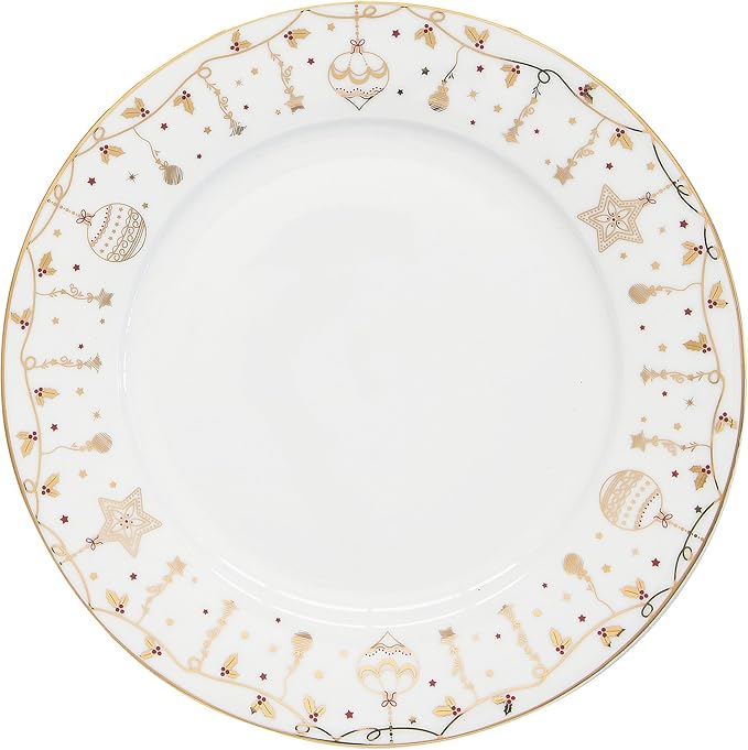 Easy Life 18-Piece Porcelain Christmas Dinner Set (Christmas Lights)