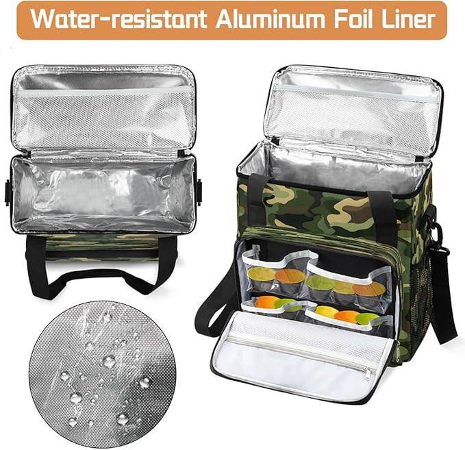 Black Green Camouflage Coffee Maker Carring Bag Travel Carrying Storage Tote Bag Compatible with Keurig K-Mini or K-Mini Plus Portable Single Serve Coffee Brewer Case with Pockets for K-cup Pods