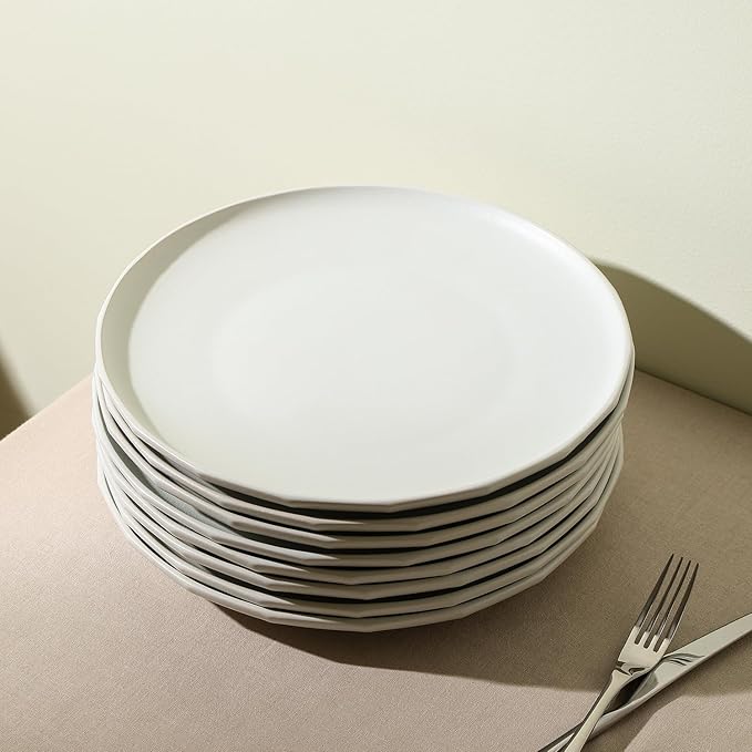 Stone Lain Rio 4-Piece Dinner Plate Set Stoneware Beige