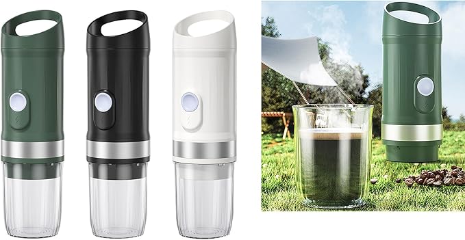 Portable Espresso Machines Rechargeable Electric Coffee Machines For Capsuled Ground Coffee For Car Camping Travelling