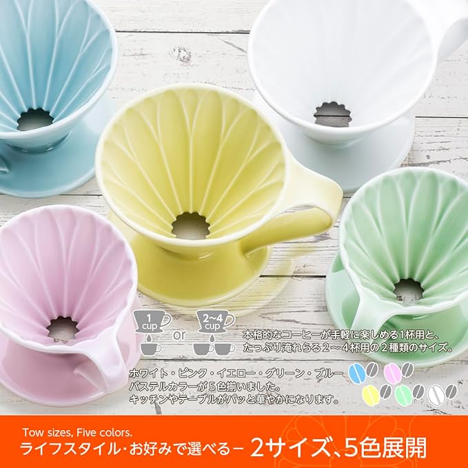 Sanyo Sangyo CAFEC CFD-4BL Flower Dripper Cup4 Blue