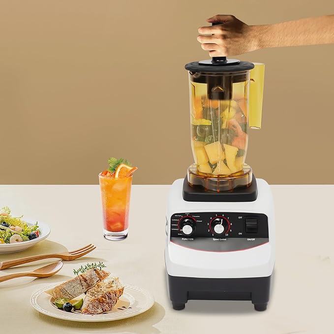 Tea Brewing Machine 1800W Multifuction Food Blender with 4 Different Cups 10 Gears Adjustable Speed 4 in 1 Shaking Machine Smoothie Maker for Making Smoothies Shakes
