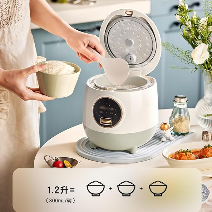 Rice Cookers Electric Rice Cooker 1.2L Household Small Capacity Mini Rice Cooker 1-3 People Cooking Small Dormitory Rice Maker