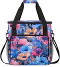 Radiant Flower Coffee Maker Carrying Bag Portable Travel Storage Tote Bag Compatible with K-Mini or K-Mini Plus Single Serve Coffee Brewer Carrying Case with Multiple Pockets &amp Shoulder Strap