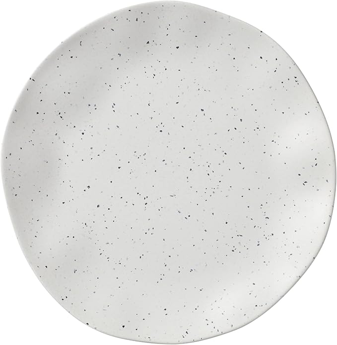 Oneida 895951 Terrazzo Melamine Cream 12 Piece Dinnerware Set Lightweight Melamine Material